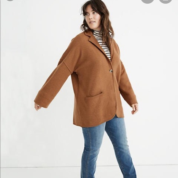 Madewell Jackets & Blazers - Madewell Saville Sweater Blazer In HeatherPecan